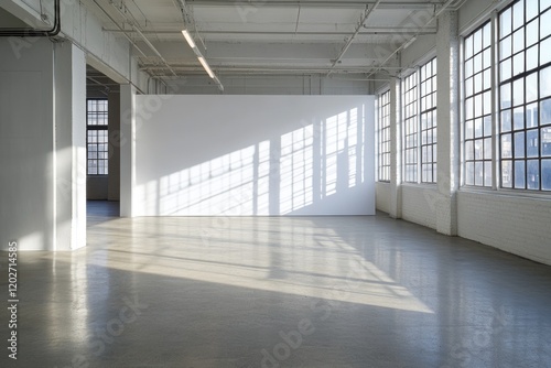 Wallpaper Mural Sunlit empty modern art gallery interior. Torontodigital.ca