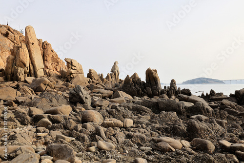 갯바위,바다,마시안해변,영종도,덕교동,중구,인천 photo