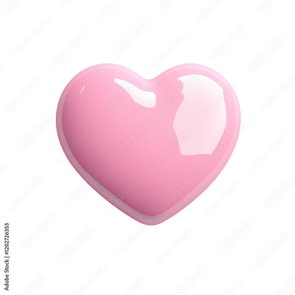 Pink heart on transparent background. Pink heart on transparent background.