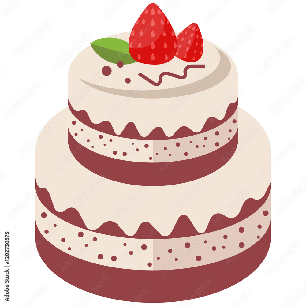 Cute cake vector Cute cake vector