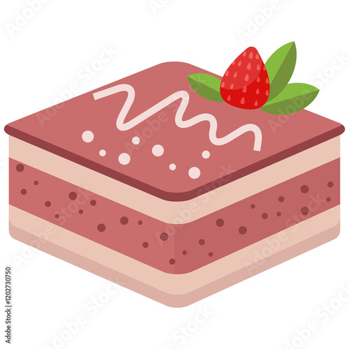 Cute cake vector