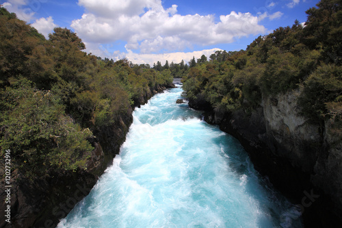 급류,절벽,후카폭포,Huka Falls,타우포,Taupo,북섬,뉴질랜드 photo