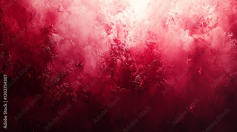 Fototapeta premium Vivid abstract background with deep red hues and textured patterns in a dynamic composition