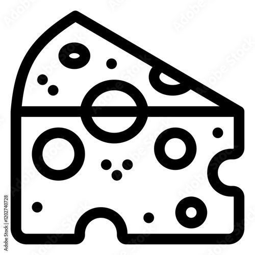 Cheese Icon in Flat Style Suitable for Web, Apps, Presentation, or Printable Meanings