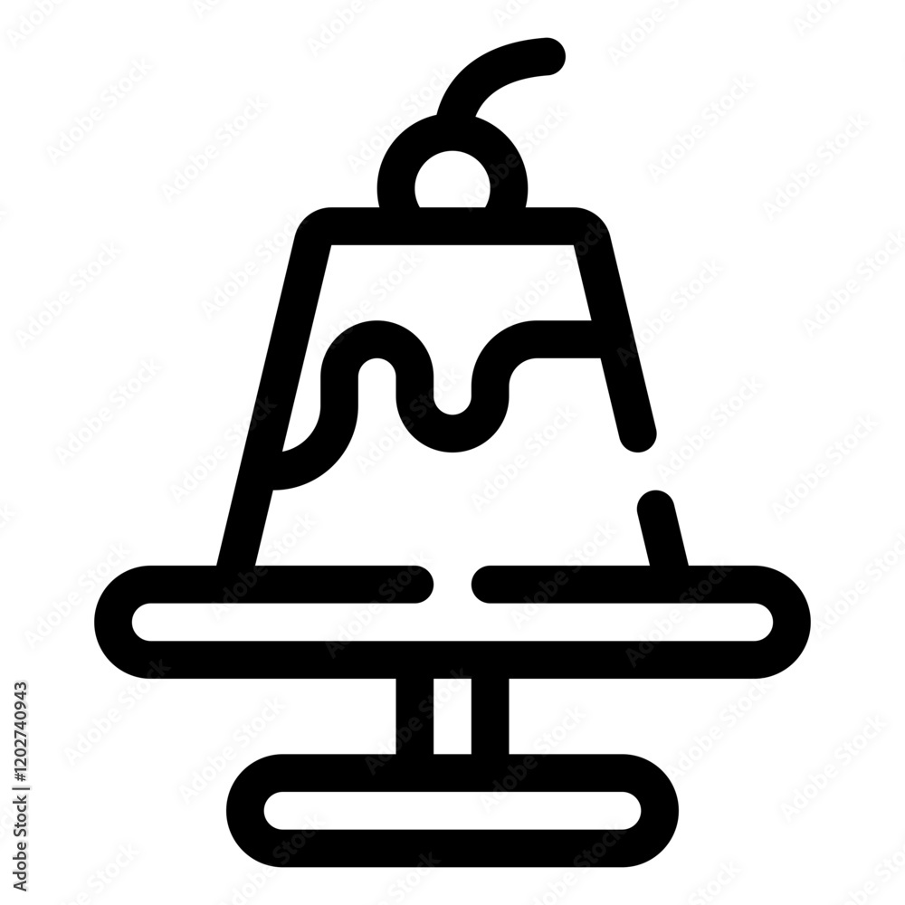 Pudding Icon in Flat Style Suitable for Web, Apps, Presentation, or Printable Meanings Pudding Icon in Flat Style Suitable for Web, Apps, Presentation, or Printable Meanings