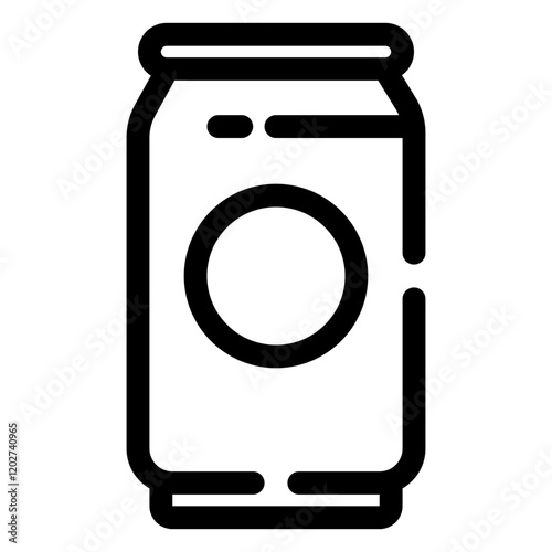 Soda Can Icon in Flat Style Suitable for Web, Apps, Presentation, or Printable Meanings