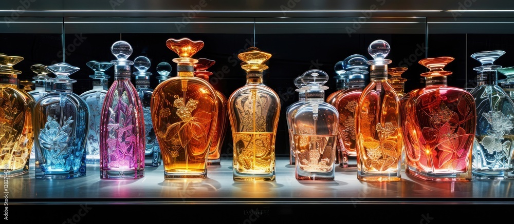 Collection of Elegant Perfume Bottles Collection of Elegant Perfume Bottles