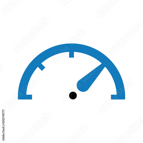 Speedometer performance accelerate meter icon.	
