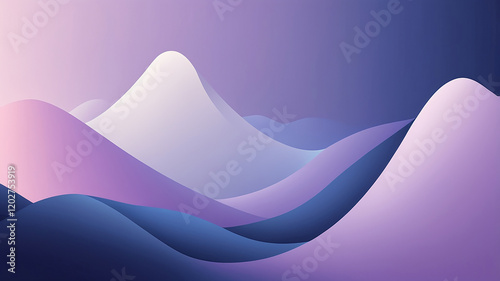 A gradient transitioning from dark blue to pale lavender, symbolizing serenity