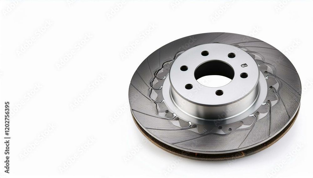 Close-up of a new automotive brake rotor. Close-up of a new automotive brake rotor.