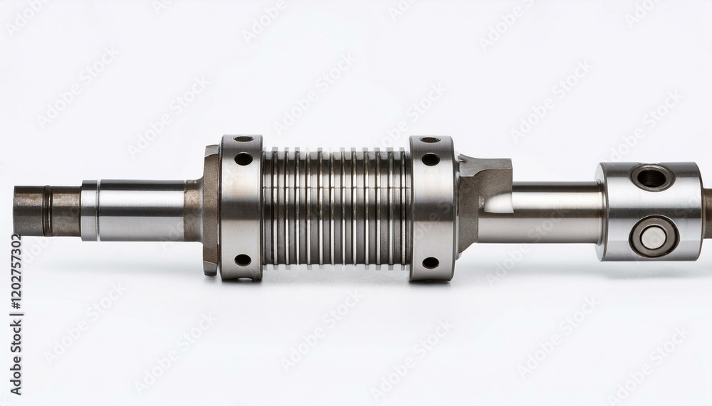 Close-up of a precision-engineered metal component, showcasing intricate details and a sleek design. Close-up of a precision-engineered metal component, showcasing intricate details and a sleek design.