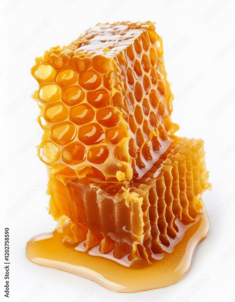 Golden honeycomb, sweet and delicious. Golden honeycomb, sweet and delicious.
