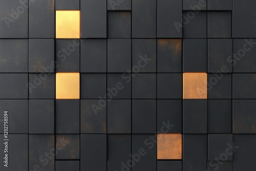 Radiant Illumination: 3D Render of Lamps Against Textured Wall Background