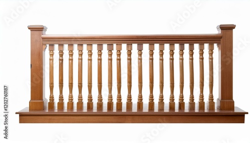 Elegant Wooden Balustrade Railing