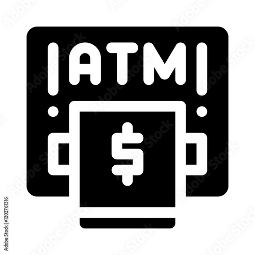 ATM glyph icon