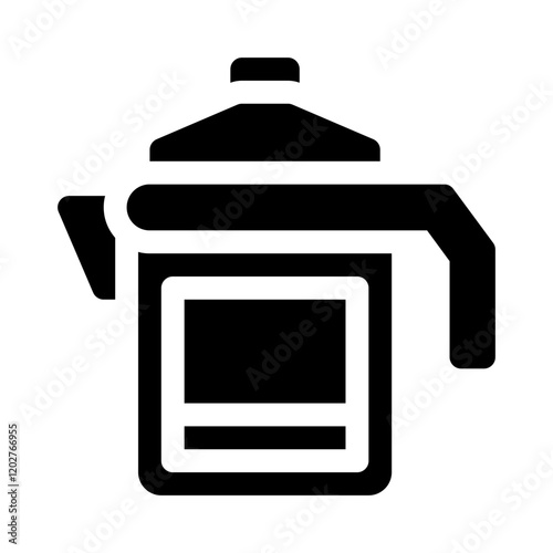 Coffee pot glyph icon