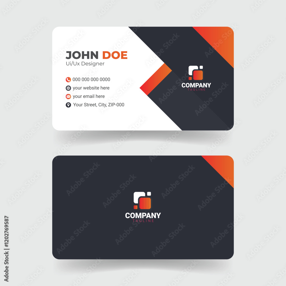 Sleek and Professional Visiting Card Sleek and Professional Visiting Card