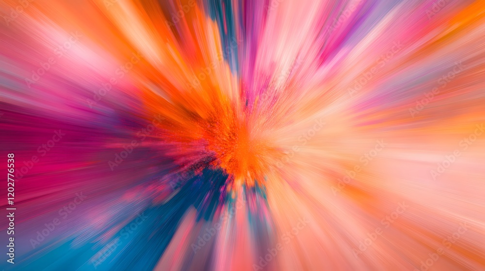 Obraz premium Abstract Colorful Burst of Radiant Energy