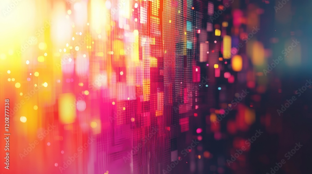 Colorful abstract background showcasing a vibrant light burst effect with pixelated patterns. Perfect for creative projects, digital art, or modern designs. Colorful abstract background showcasing a vibrant light burst effect with pixelated patterns. Perfect for creative projects, digital art, or modern designs.