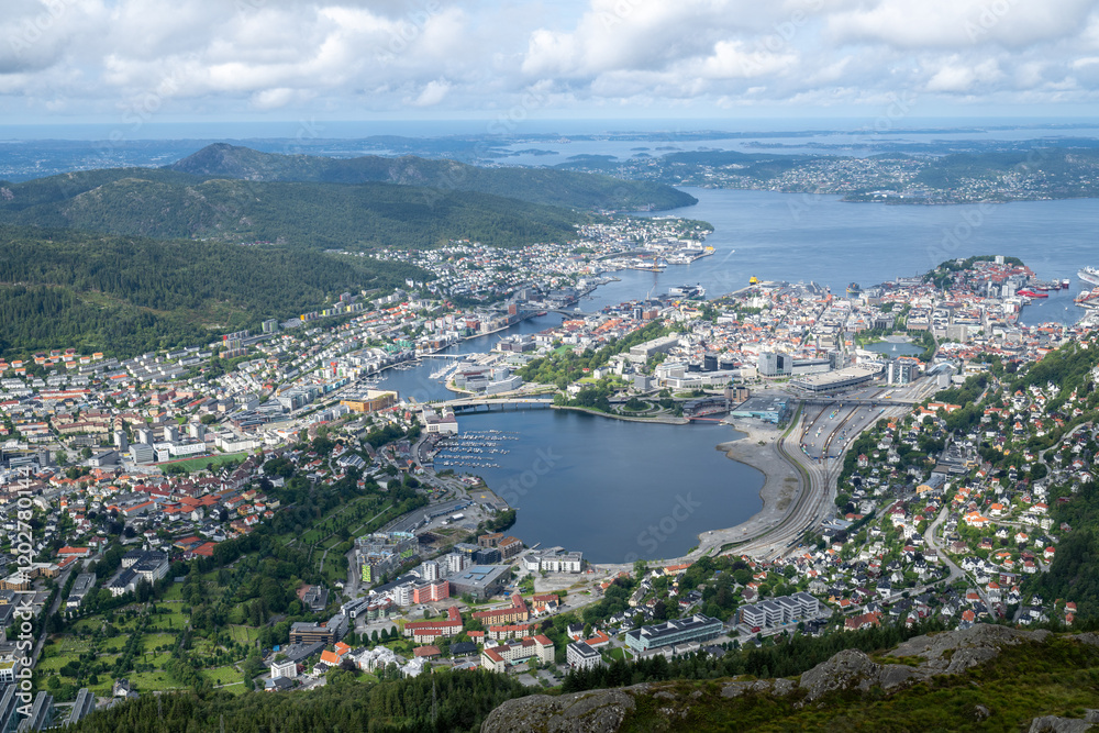 Fototapeta premium Ulriken Mountain - Bergen, Norway