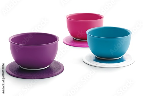 Colorful Plastic Bowls Set for Stylish Dining