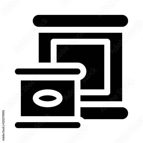 Canned Food glyph icon