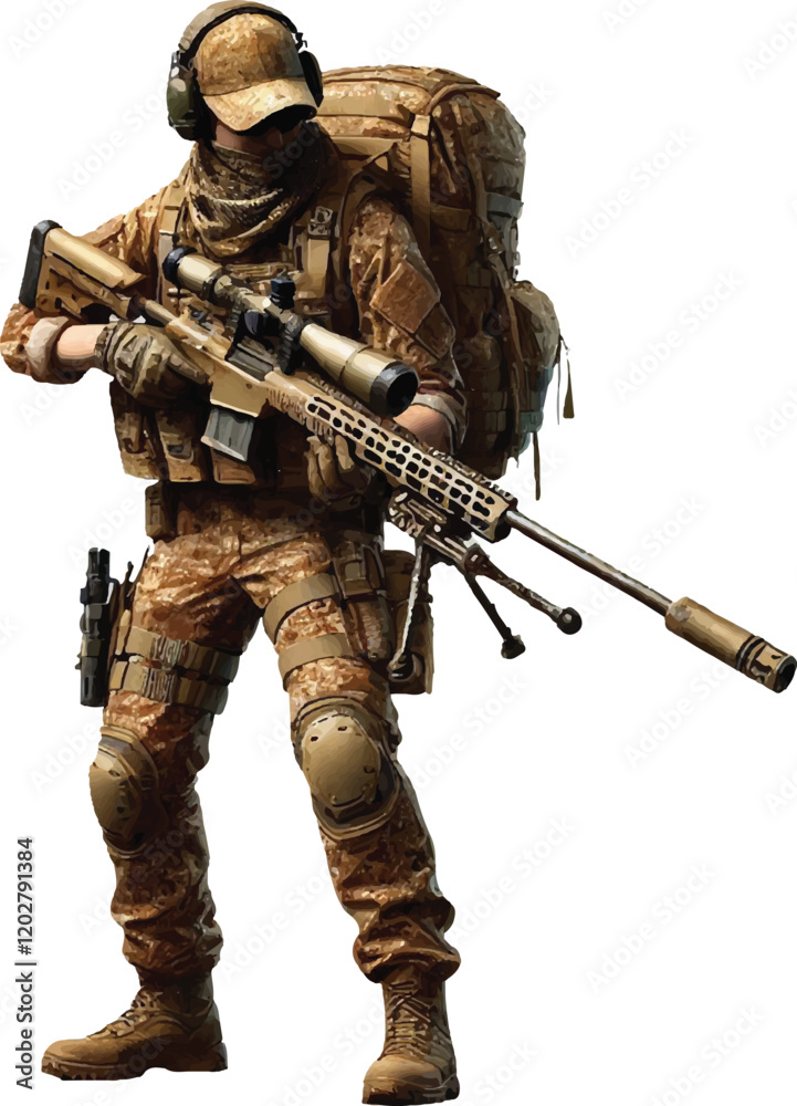 Obraz premium soldier cartoon