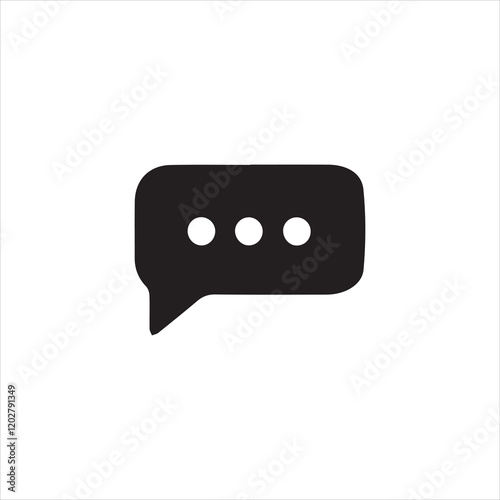 chat icon on white background
