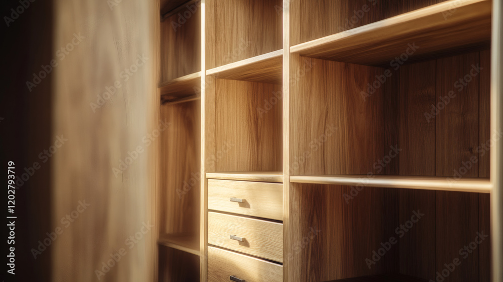 A beautifully designed wooden pantry featuring illuminated shelves and sleek cabinets for organized storage and modern kitchen aesthetics.
A beautifully designed wooden pantry featuring illuminated shelves and sleek cabinets for organized storage and modern kitchen aesthetics.