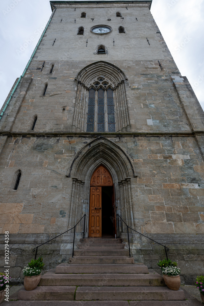 Fototapeta premium Medieval Bergen Cathedral - Bergen, Norway