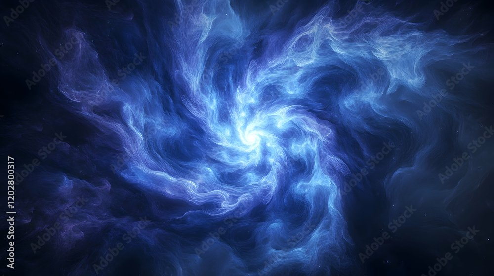 Obraz premium Cosmic swirl nebula, ethereal energy, space background, for science fiction or fantasy design