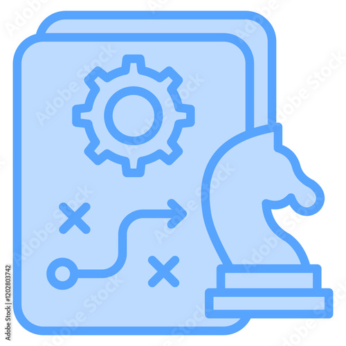 Strategy  Icon Element For Design