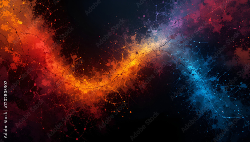 Fototapeta premium Colorful background with space