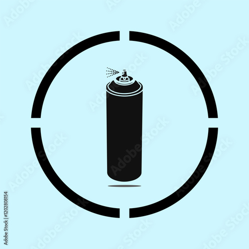 Spray Can Icon Flat Design