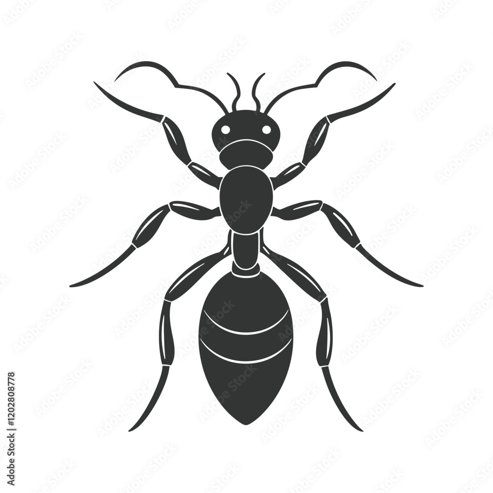 Ant silhouette vector. Ant Vector Design Logo. Ant Illustration With Various Shapes. Black ant art on white background.
Ant silhouette vector. Ant Vector Design Logo. Ant Illustration With Various Shapes. Black ant art on white background.