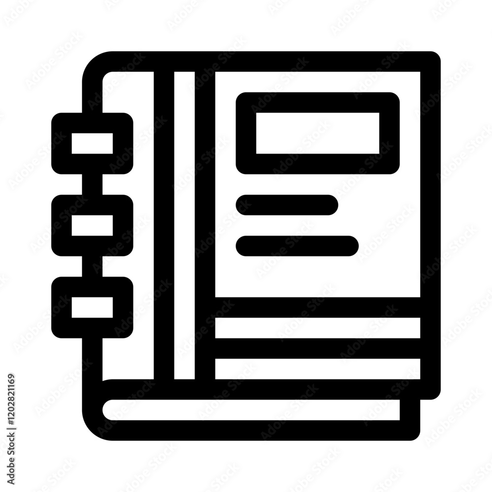 Notebook line icon Notebook line icon