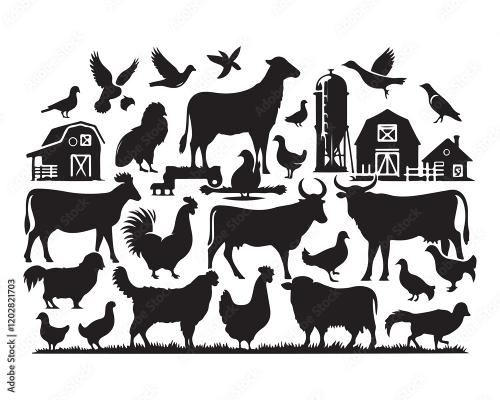 Fototapeta premium Farm Animals 20.eps