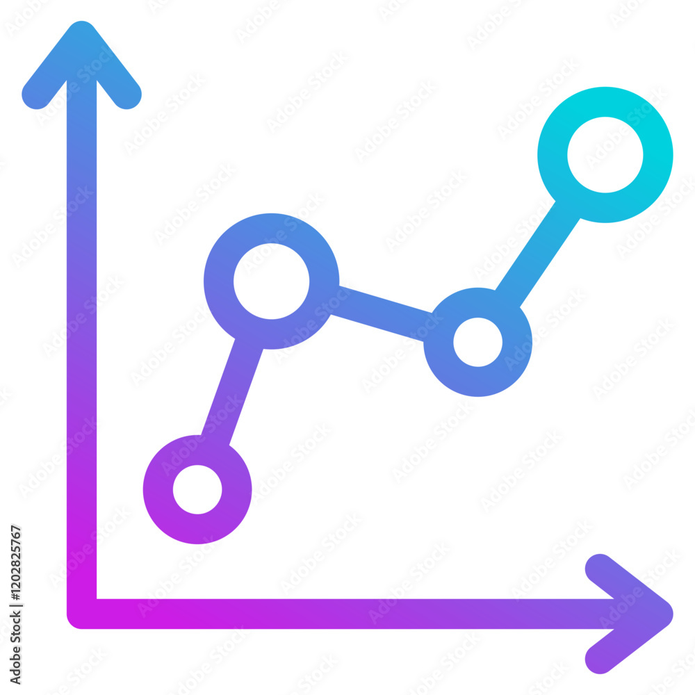 Line Graph Icon Line Graph Icon