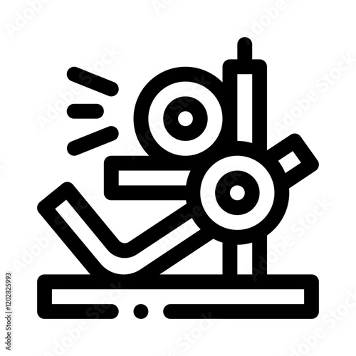 Leg Press Machine line icon