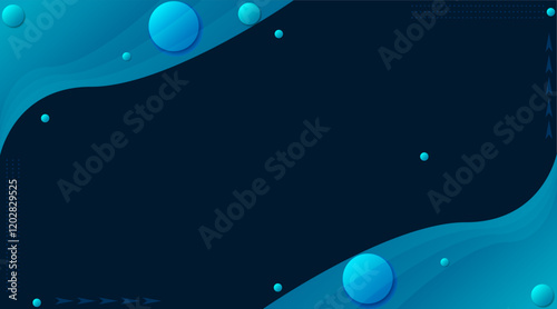 3d circle presentation background | Gradient vector background for banner, flyer, power point, texture, poster, corporate, decoration, creative usage | Luxury background with sky-blue colour