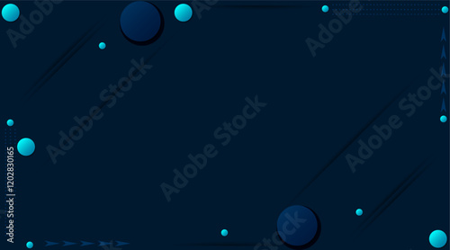 3d circle presentation background | Gradient vector background for banner, flyer, power point, texture, poster, corporate, decoration, creative usage | Luxury background with cyan, nav colour