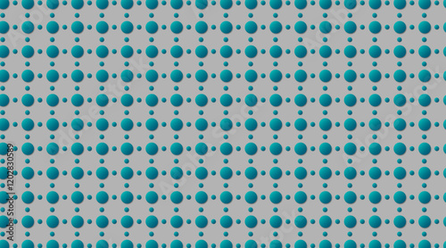 Seamless pattern vector background | Geometric shape pattern background | 3d circle 2 shape pattern design with teal color for multi uses
