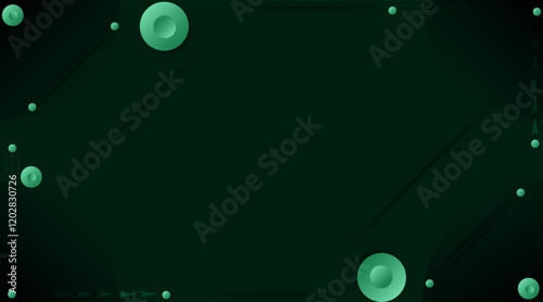 3d circle presentation background | Gradient vector background for banner, flyer, power point, texture, poster, corporate, decoration, creative usage | Luxury background with Castleton green colour