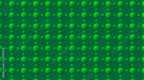 Seamless pattern vector background | Geometric shape pattern background | 3d circle 2 shape pattern design with green green color for multi uses