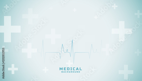 medical healthcare background for ECG digital technology
