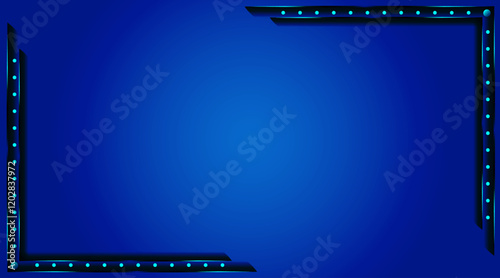 Presentation background with gradient shape | Luxury dotted decorate gradient background with double line and shadow with navy blue colour | Background for power point, banner, corporate