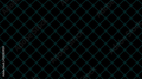 Pattern background with geometric shape | Seamless pattern with square double shape for texture, decoration, fabric, background, with black background colour