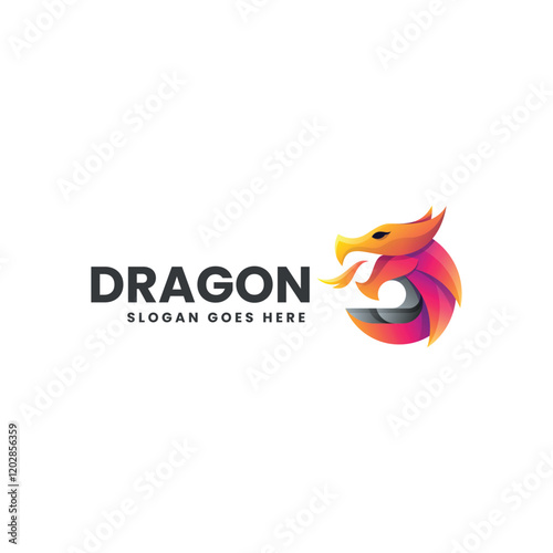 Dragon Gradient Colorful Logo