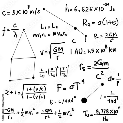 astronomy doodle formula