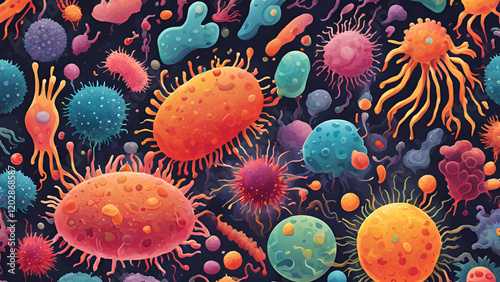Microbial background photo